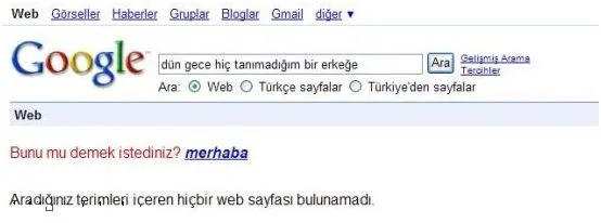 Google’ın “Bunu mu demek istediniz?” arama önerisi